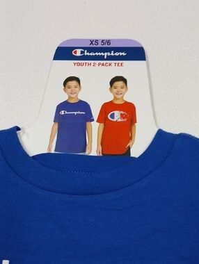 Champion Youth 2-Pack Graphic Tees - Blue & Red